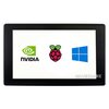 7" Touch LCD mit Gehäuse - IPS HDMI Anschluss - 1024 x 600 - Ansicht 2