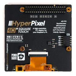 HyperPixel 4.0 Square - Hi-Res Display for Raspberry Pi - Touch