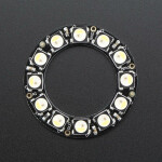 NeoPixel Ring - 12 x 5050 RGBW LEDs w/ Integrated Drivers - Cold White - ~6000K