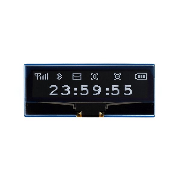 2.23 Zoll OLED Display für Raspberry Pi Pico - 128x32px - SPI - I2C