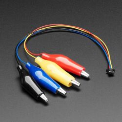 JST SH 4-pin Cable with Alligator Clips - STEMMA QT / Qwiic