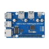 Raspberry PI USB 3.2 Gen1 und Gigabit Ethernet HUB HAT - Ansicht 3