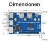 Raspberry PI USB 3.2 Gen1 und Gigabit Ethernet HUB HAT - Ansicht 7
