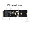 M.2 M KEY zu A KEY Adapter - Ansicht 7