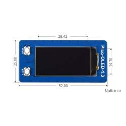 Pico 1.3 Oled 64×128 SPI I2C - SH1107 Trieber