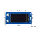 Pico 1.3'' Oled 64×128 SPI I2C - SH1107 Trieber