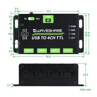 USB to 4 Kanal TTL Konverter Industrie Level