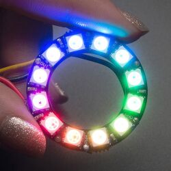 NeoPixel Ring - 12 x WS2812 5050 RGB LED with Integrated...
